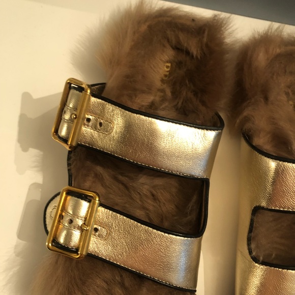 Prada Fur Sandals - Picture 2 of 7